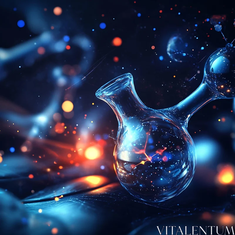 Laboratory Glassware with Bokeh