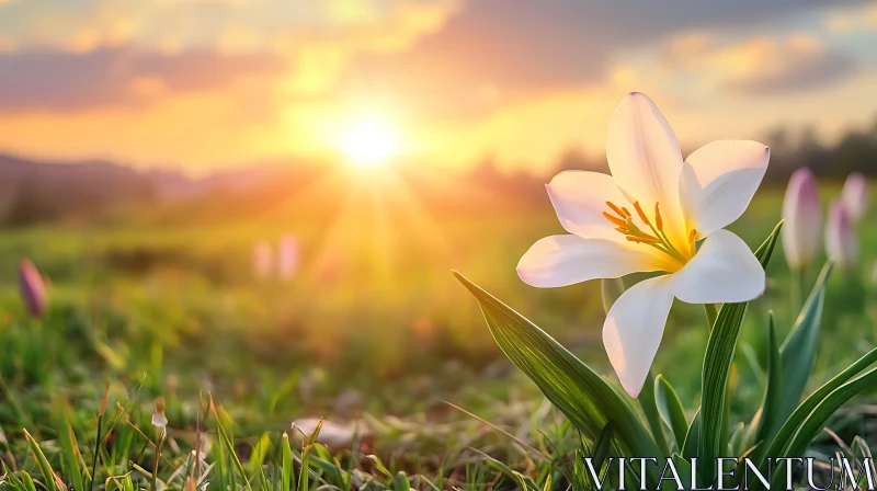 Floral Beauty in Golden Hour