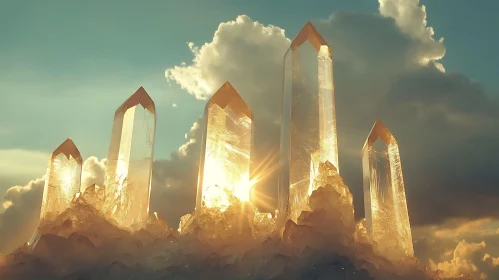 Glowing Crystal Formations