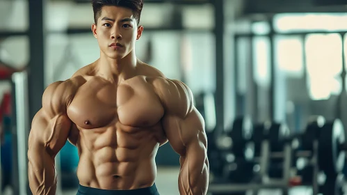 Asian Bodybuilder's Impressive Physique