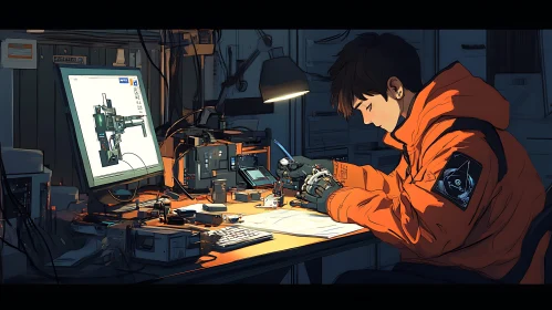 Robotic Engineer at Work
