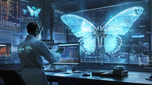 Cyborg Scientist and Digital Butterfly