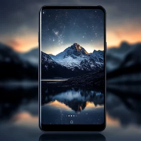 Snowy Mountain Reflection on Mobile