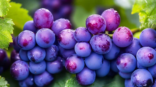Juicy Grapes on the Vine
