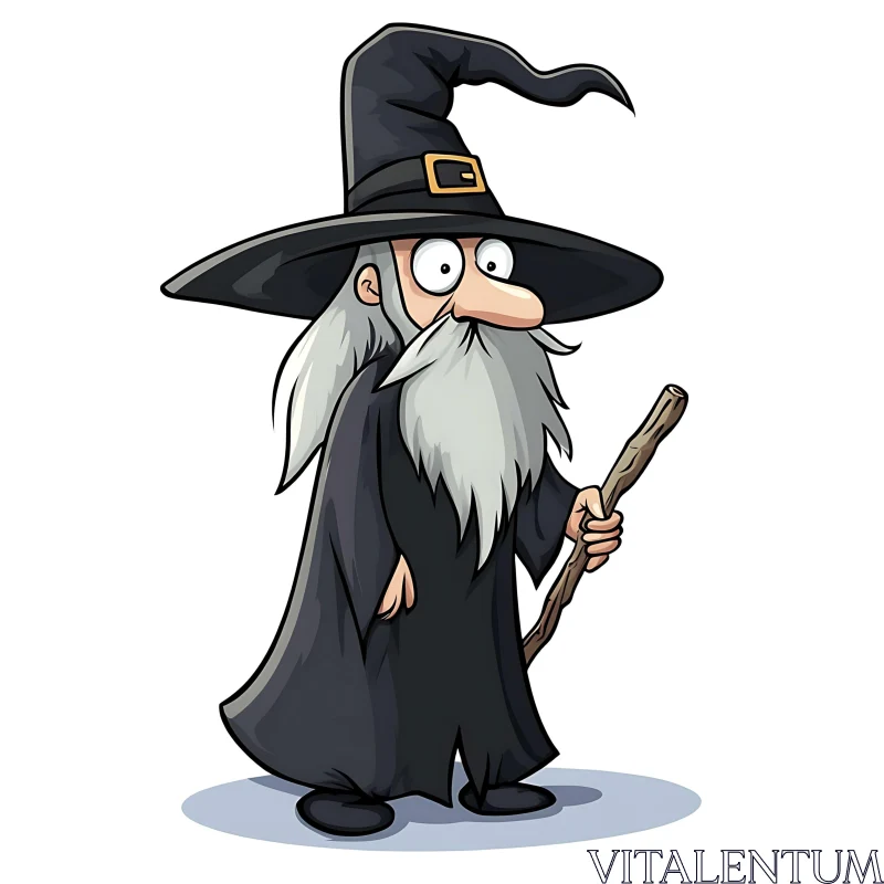 Whimsical Wizard Character Art AI Image