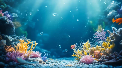 Colorful Marine Life with Coral Reef