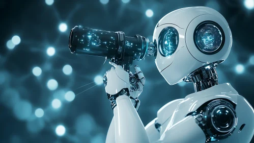 Futuristic Robot Observer