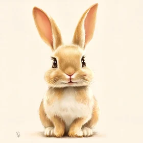 Charming Bunny Art - Soft Tones