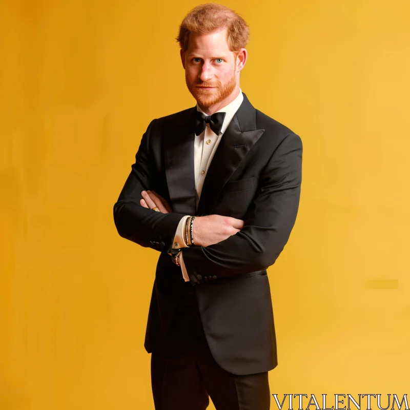 AI ART Prince Harry in Formal Wear