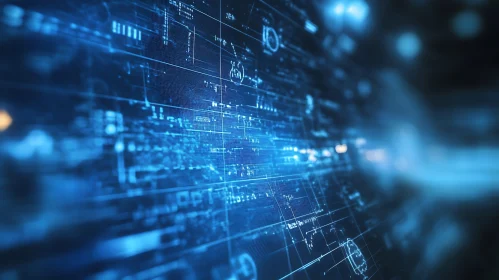 Digital Data Stream Abstract Design