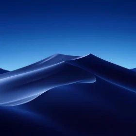 Abstract Blue Gradient Sand Dunes