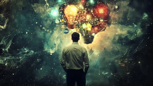 Man and the Lightbulbs of Innovation