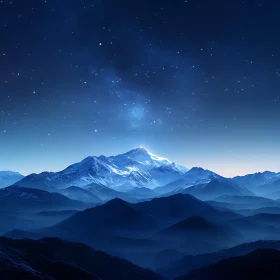 Starry Night Mountainscape