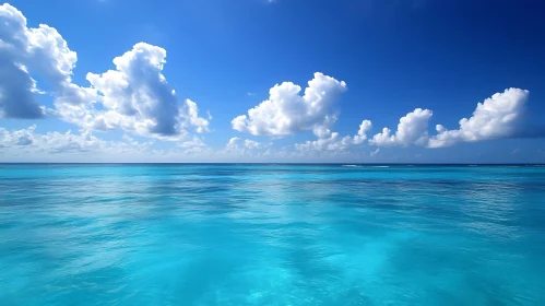 Oceanic Vista with Cloudscape