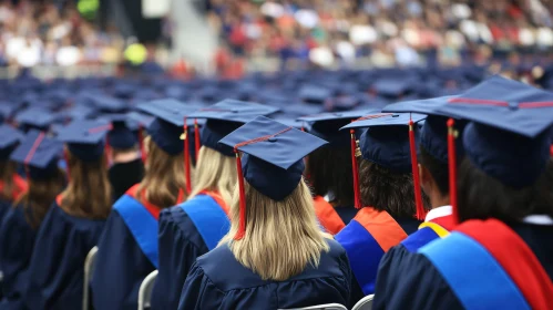 A Group of Graduates at a Ceremony