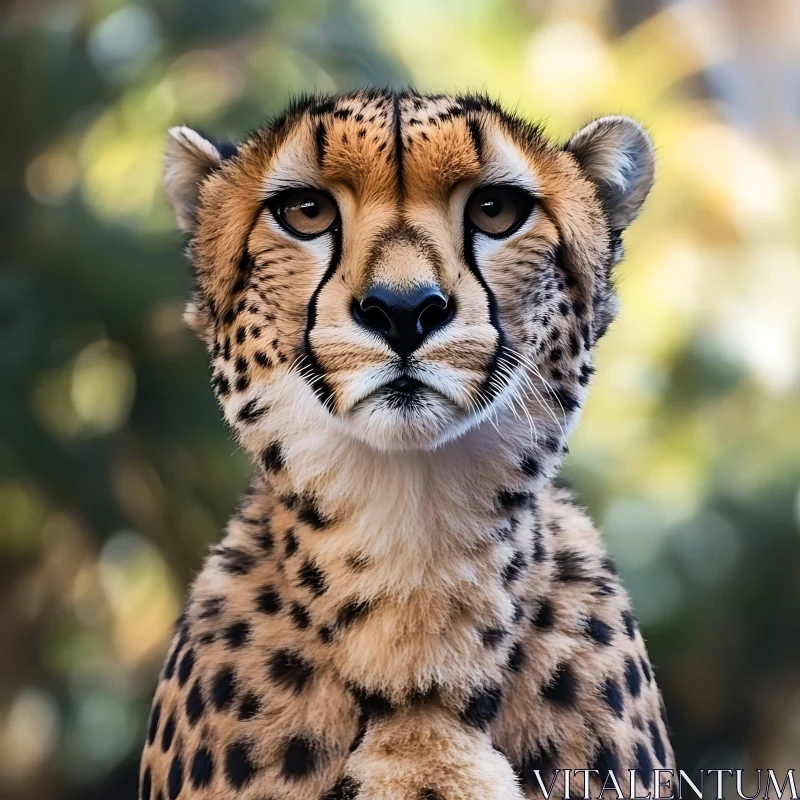 Cheetah Face Close-Up AI Image