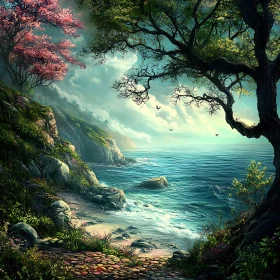 Coastal Serenity: Ocean and Nature