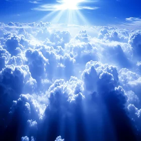 Heavenly Sky Above Clouds