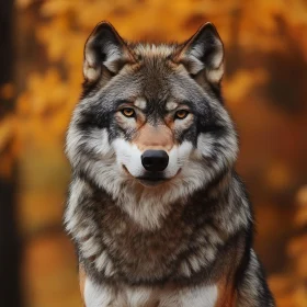 Close-up of a Wolf in the Wild