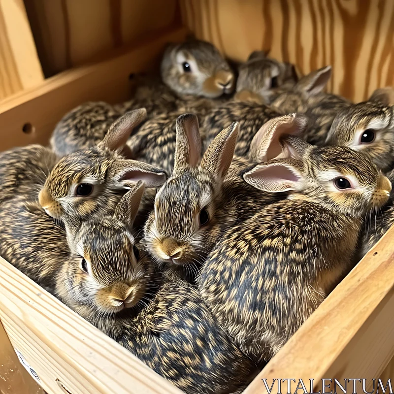 Bunnies in a Box AI Image