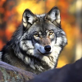 Wolf in the wild