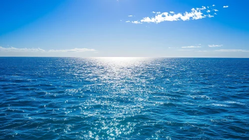 Endless Blue: A Seascape of Ocean and Sky