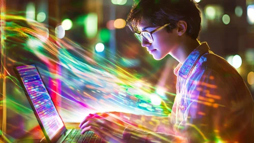 Person Coding with Light Streams