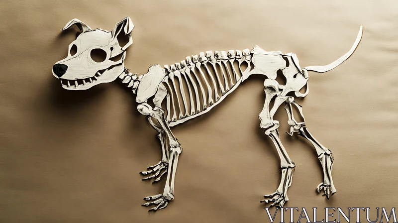 AI ART Canine Bone Structure Graphic Design