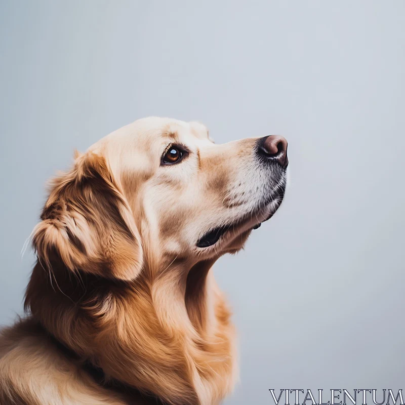 Golden Retriever Close-Up AI Image