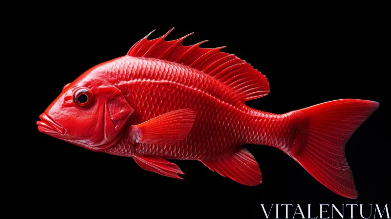 Red Goldfish - A Symbol of Environmental Awareness AI Image