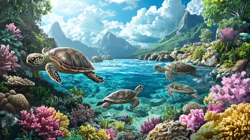 Underwater Turtle Paradise