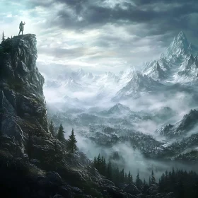 Misty Mountains and the Lone Watcher