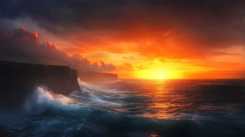 Breathtaking Sunset by the Cliffs