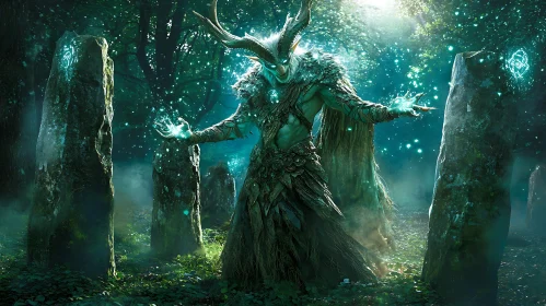 Enchanting Forest Guardian Artwork