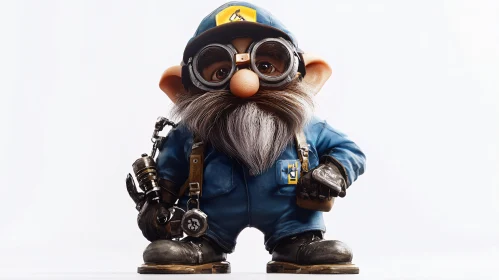 Whimsical Dwarf with Goggles