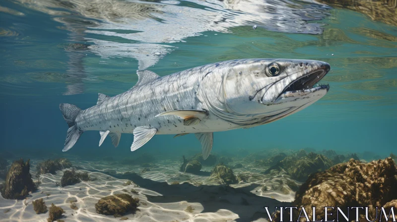 Large Fish in Tonga Art Inspired Environment AI Image