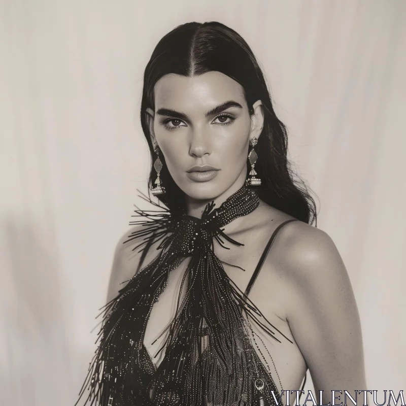 AI ART Kendall Jenner Fashion Portrait