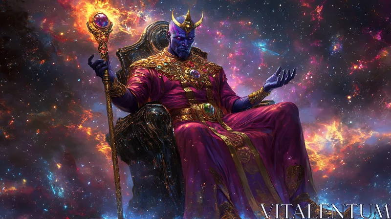 God of the Galaxy Artwork AI Image