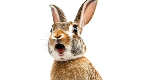 Astonished Hare Close-up