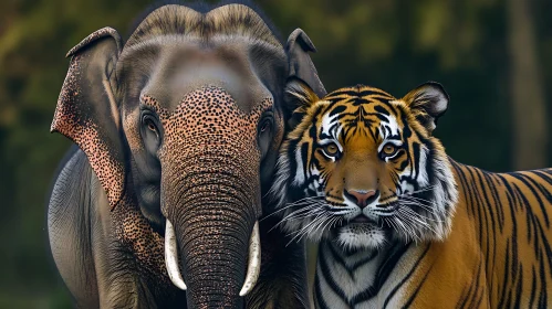 Wildlife Companions: Elephant and Tiger