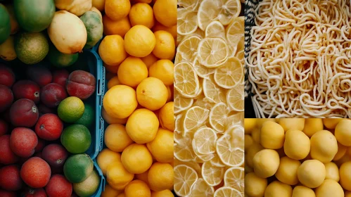 A Collage of Food Still Life