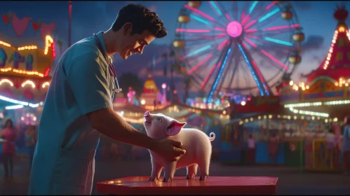 A Vet's Affection: Piglet's Fairground Adventure