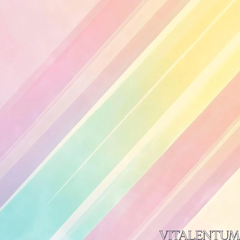 AI ART Soft Diagonal Pastel Stripes Background