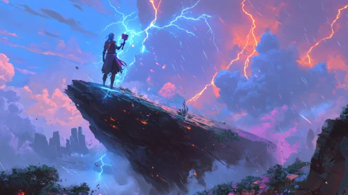 Lightning Summoner: A Fantasy Landscape