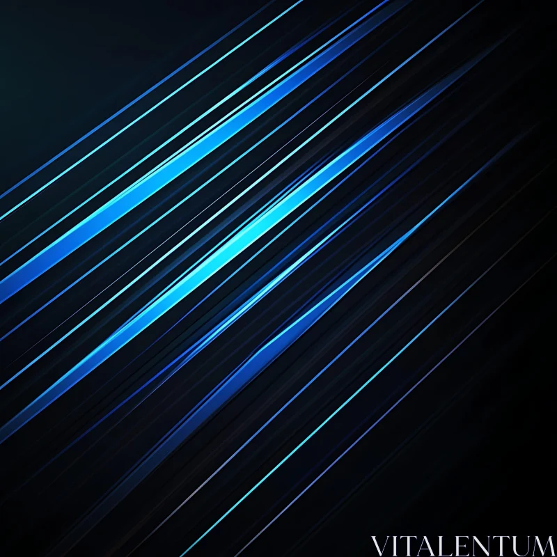 Diagonal Blue Lines Abstract Design AI Image