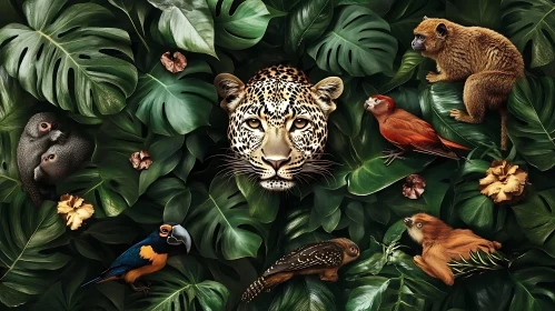 Tropical Wildlife Composition