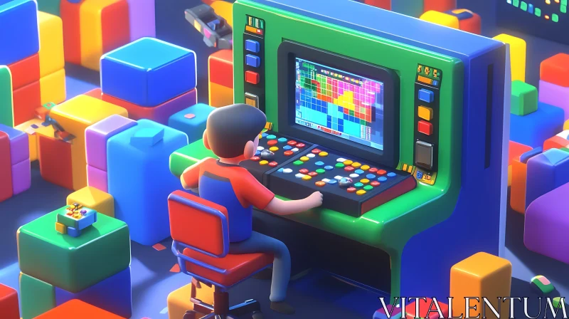 AI ART Childhood Arcade Dream