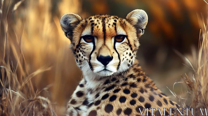 Close-Up of a Cheetah in the Wild AI Image