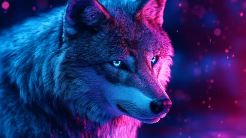 Wolf in Neon Lights