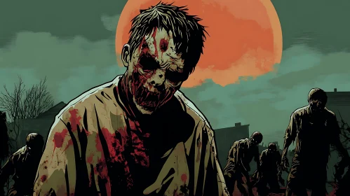 Crimson Moon Rising: A Zombie Horde